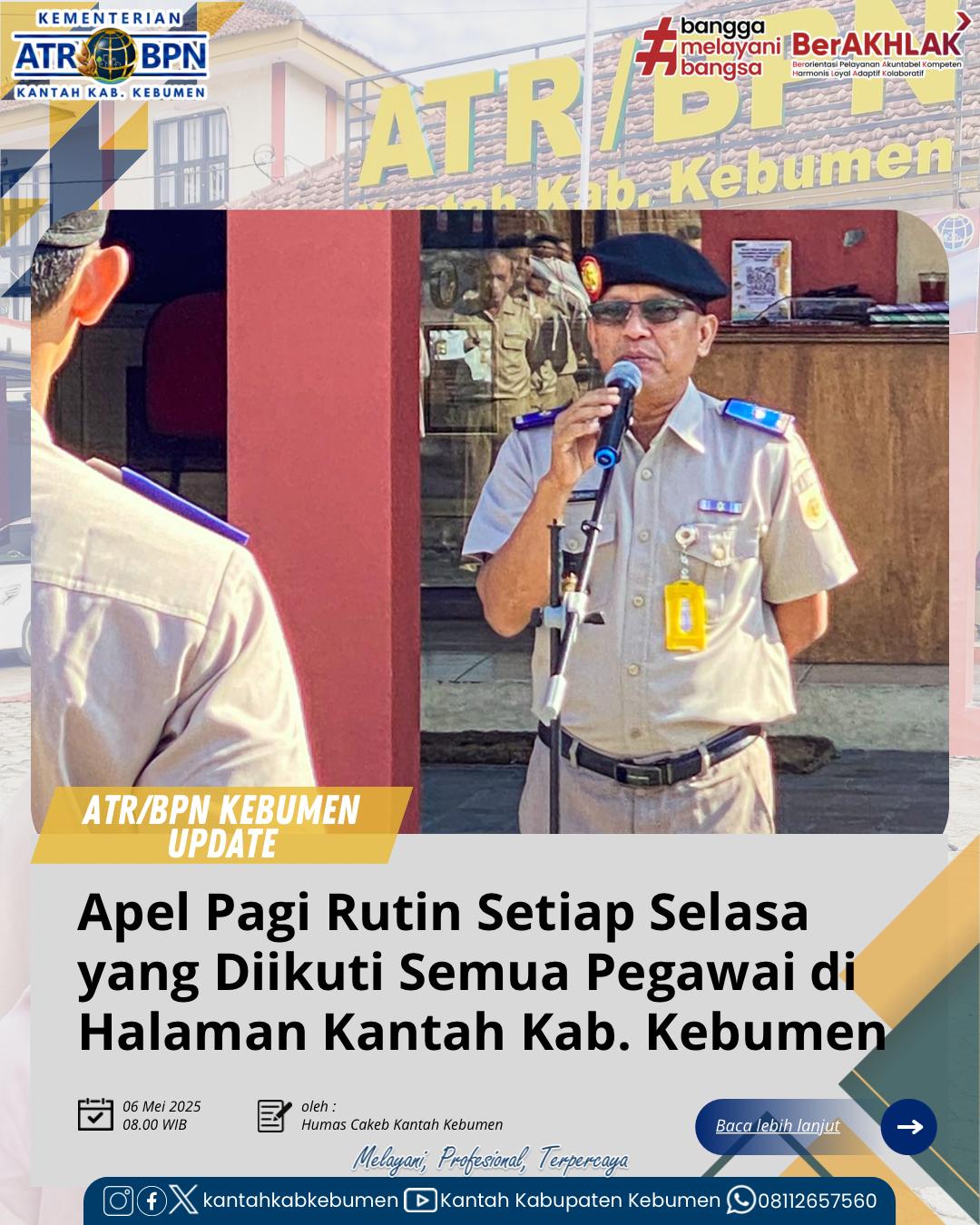 Apel Pagi Rutin Setiap Selasa