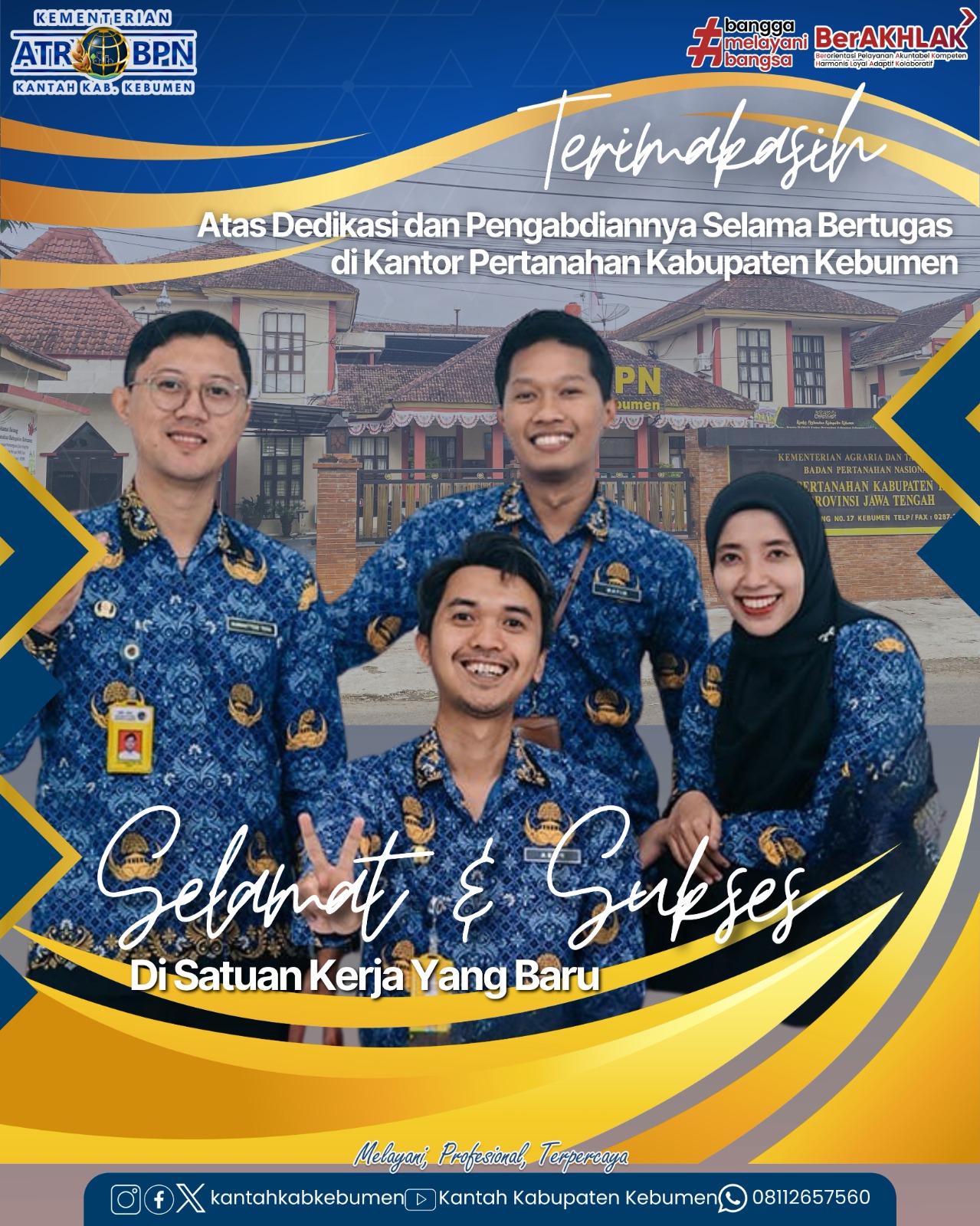 Ucapan Selamat dan Sukses Untuk PPPK yang Pindah Wilayah Kerja