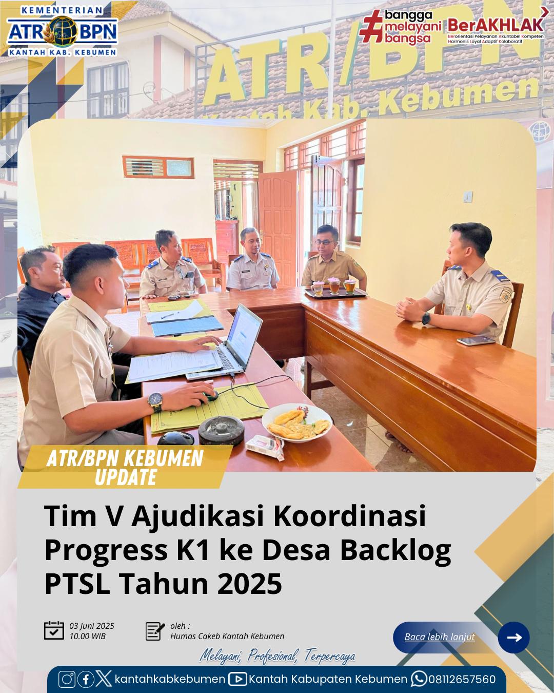 Kunjungan Tim V Ajudikasi Ke Desa Backlog PTSL Tahun 2025