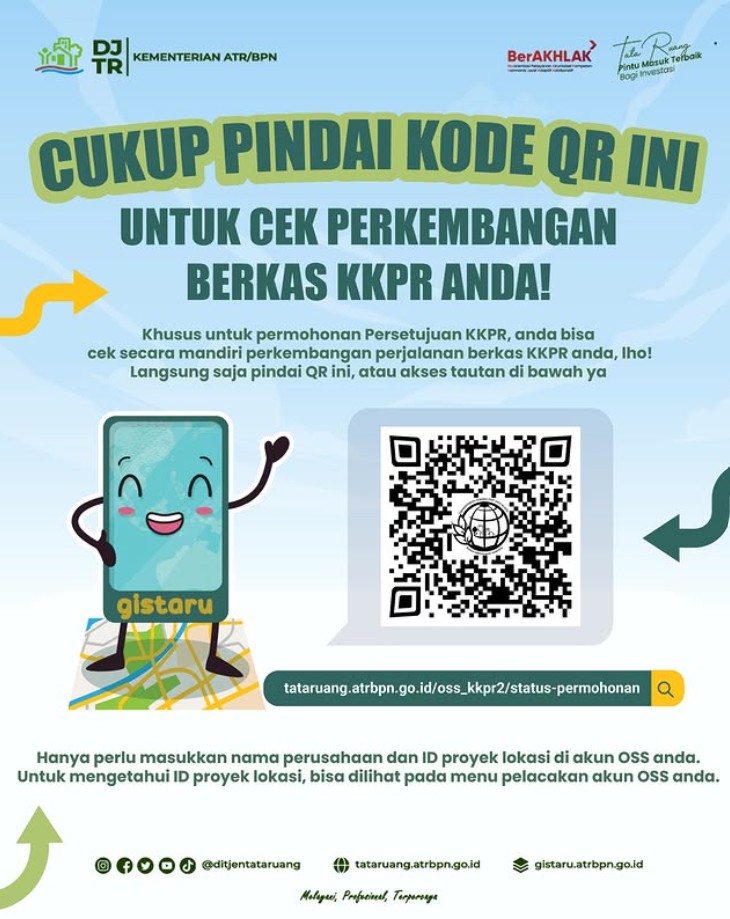 Pengecekan berkas permohonan KKPR