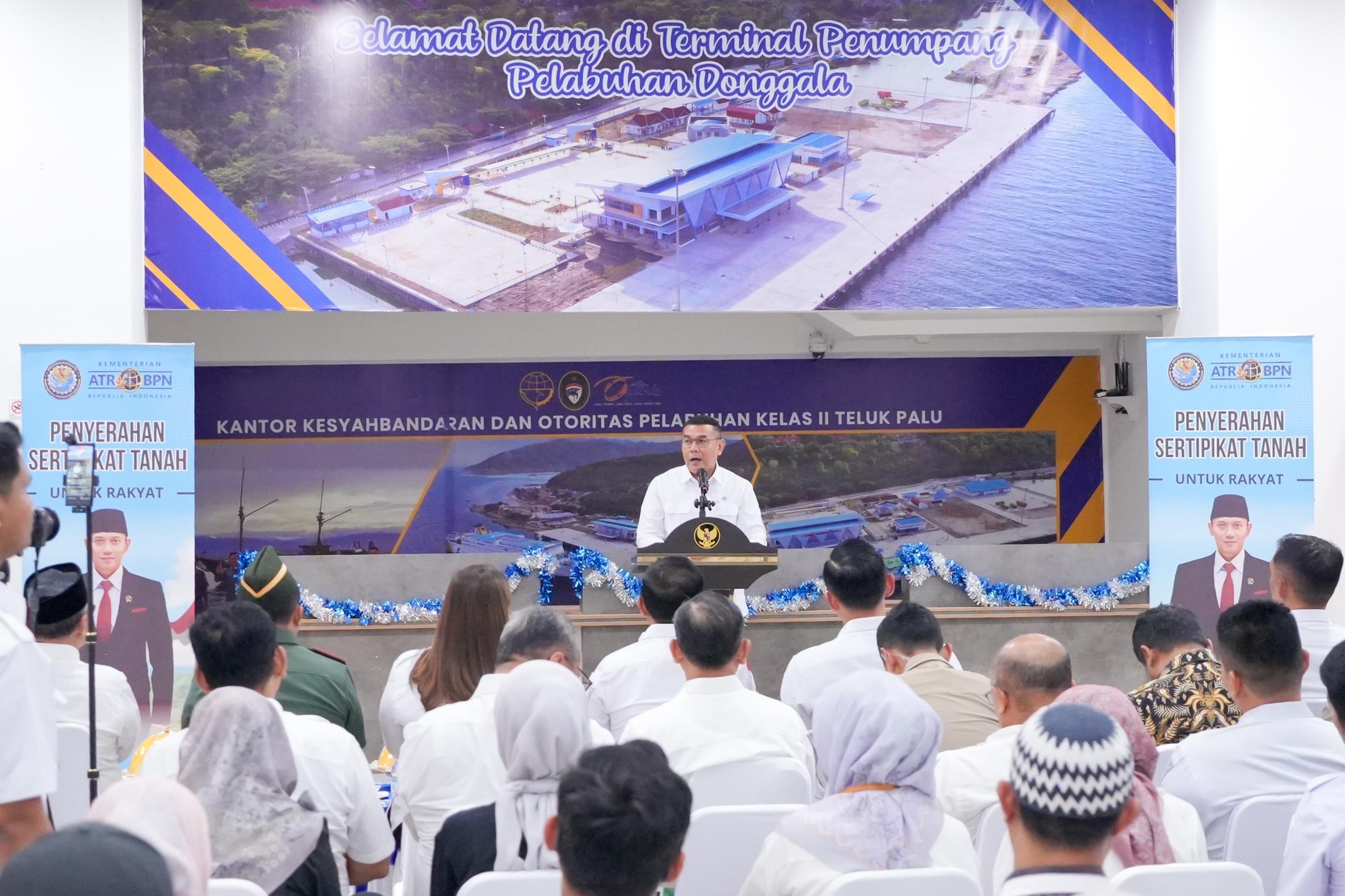 Wamen Ossy Apresiasi Kolaborasi Seluruh Pihak yang Sudah Membuat 95% Target PTSL Sulawesi Tengah Tercapai