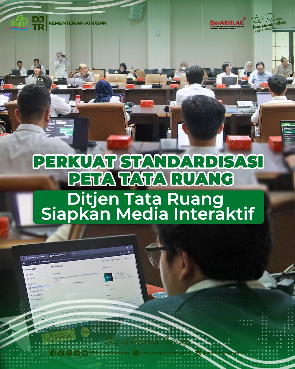 Perkuat Standardisasi Peta Tata Ruang, Ditjen Tata Ruang Siapkan Media Interaktif