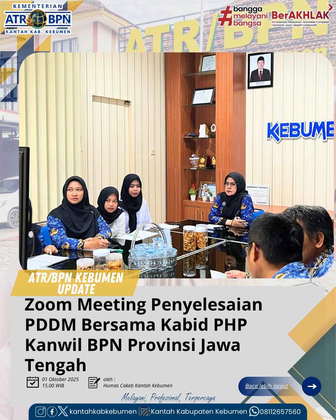 Zoom Meeting Penyelesaian PDDM