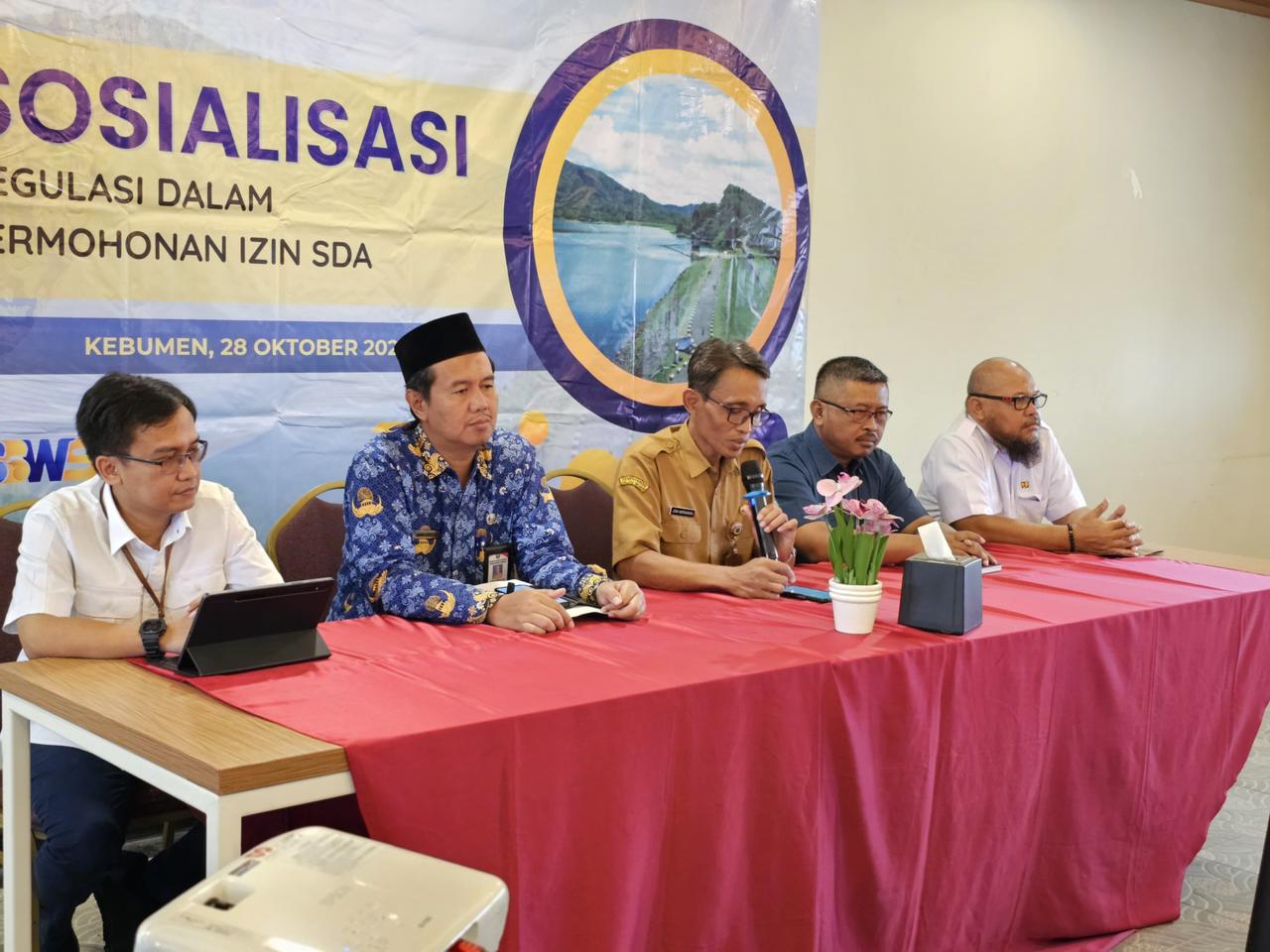 Sosialisasi Regulasi dalam Permohonan izin SDA