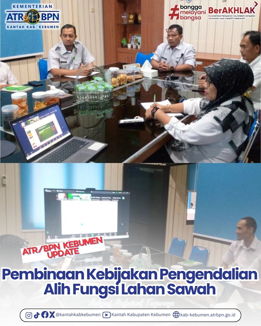 Kegiatan Pembinaan Kebijakan Pengendalian Alih Fungsi Lahan Sawah