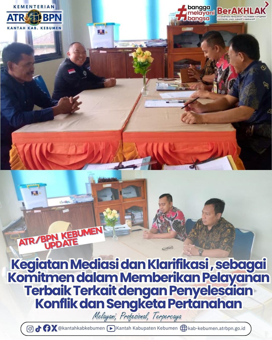 Pengaduan Permasalahan Tanah yang terjadi di Desa Karanggayam, Kecamatan Karanggayam, Kabupaten Kebumen