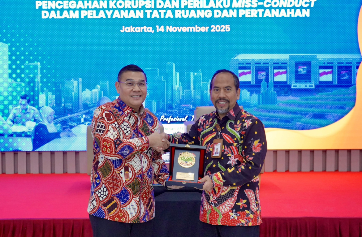 Gandeng KPK, Kementerian ATR/BPN Perkuat Jajarannya dalam Pencegahan Korupsi dan Perilaku Miss-conduct dalam Layanan Pertanahan dan Tata Ruang