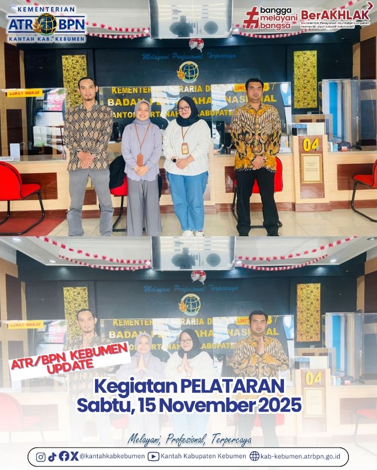 Kantah Kab. Kebumen Tetap Buka di Akhir Pekan Melalui Program PELATARAN