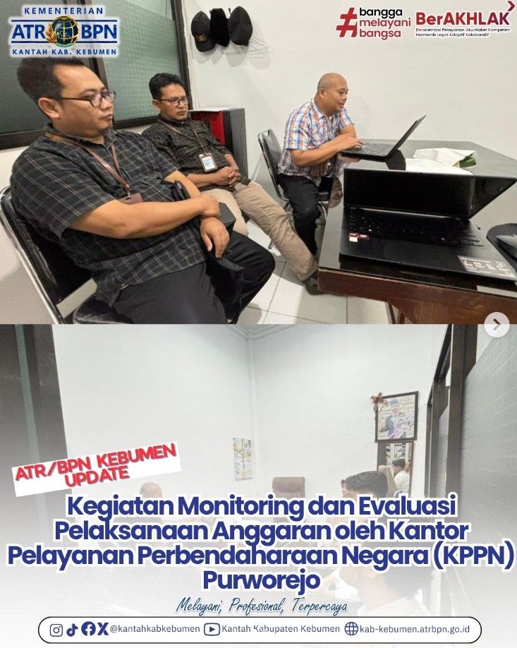 Monitoring dan Evaluasi terhadap Realisasi Anggaran oleh KPPN Purworejo