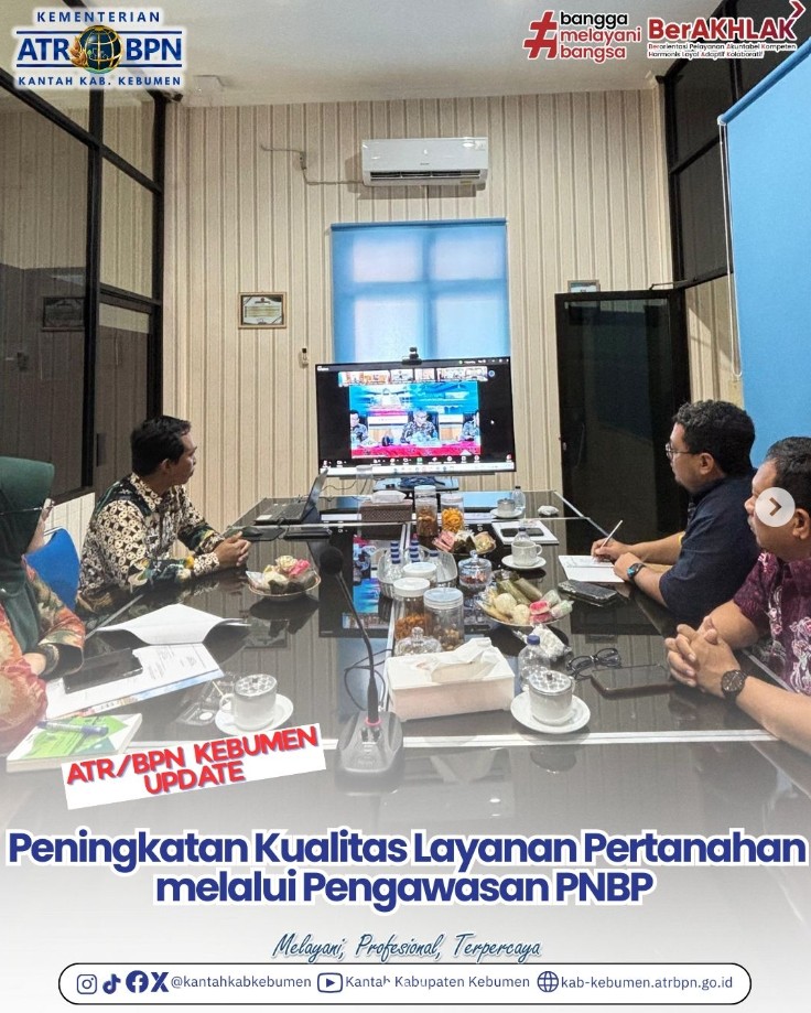 Kunjungan Kerja Spesifik Komisi II DPR RI dengan tema “Pengawasan PNBP di Sektor Pertanahan”