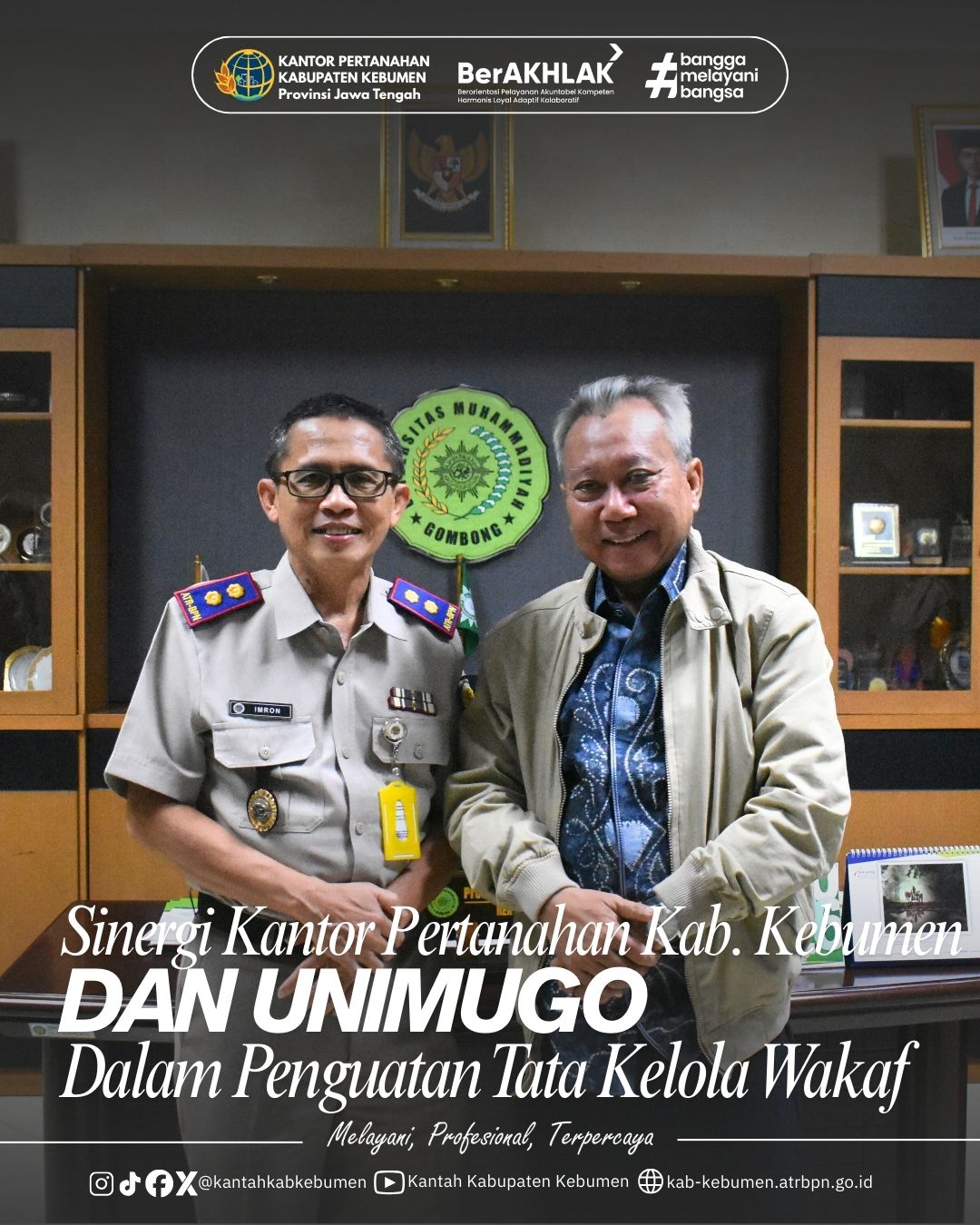 Sinergi Kantor Pertanahan Kabupaten Kebumen dan UNIMUGO dalam Penguatan Tata Kelola Wakaf