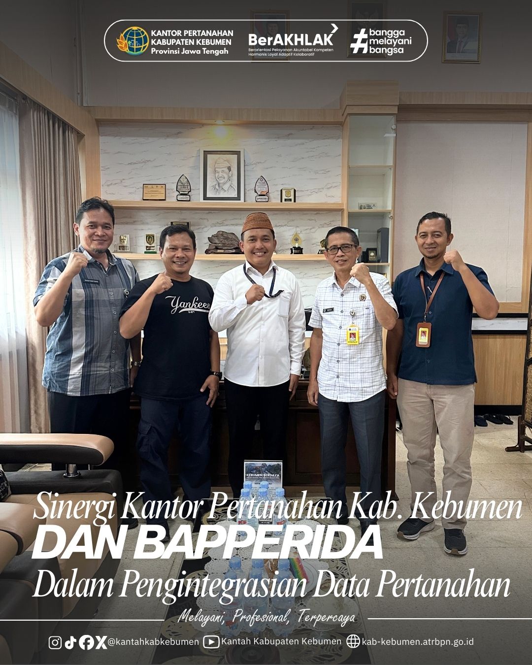 Sinergi Kantor Pertanahan Kabupaten Kebumen dan Bapperida dalam Pengintegrasian Data Pertanahan